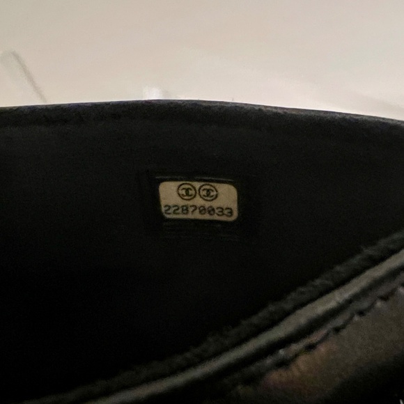 LIKE NEW Chanel Black Sparkle Tweed Tablet Case/Purse With Chain Strap - Picture 7 of 7